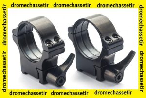 lot de 2 anneaux Haut acier pour carabine CZ 527