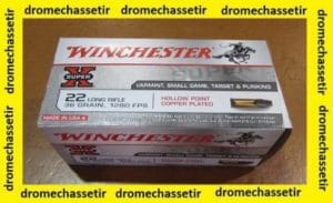 boite de 500 cartouches Winchester Hollow point 22LR