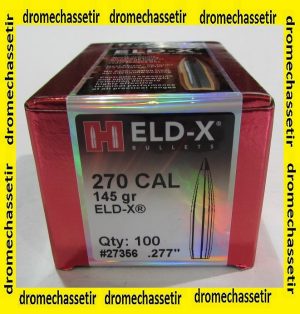 Boite de 100 ogives Hornady ELD-X
