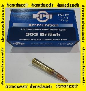 1 boite de 20 cartouches Partizan de calibre 303 british