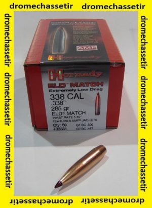 Boite de 50 ogives HORNADY ELD MATCH