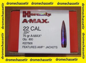 Pack de 600 Ogives Hornady A-MAX