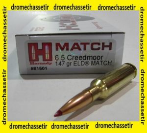 20 cartouches Hornady MATCH de calibre 6