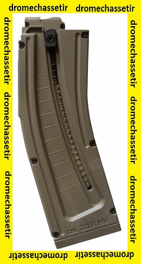 chargeur 22 cartouches en calibre 22 LR pour ISSC MK22 et GSG 15