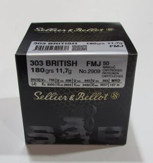 boite de 50 cartouches seller & bellot cal 303 british FMJ 180 grains