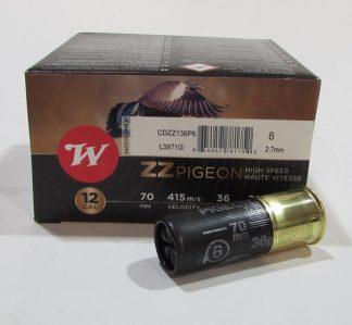 Boite 25 cartouches Winchester ZZ Pigeon, Bourre jupe 36 grammes, plombs numero 6
