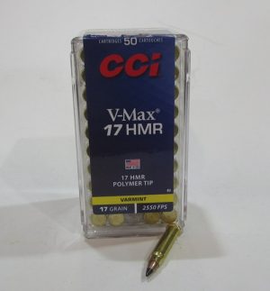 boite 50 cartouches calibre 17 HMR CCI Varmint Vmax 17 grains
