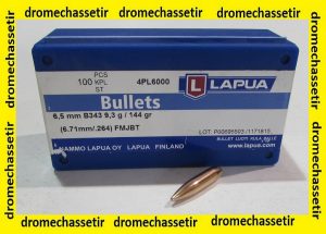 Boite de 100 Ogives Lapua cal 6
