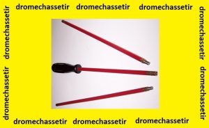 Baguette de nettoyage pour fusil en 3 morceaux gain&eacute;