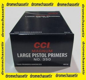pack de 1000 amorces Large Pistol Magnum de marque CCI 350 CCI