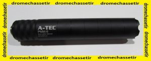 Silencieux A-TEC, PMM-6, filetage 13,5x1 a gauche, pour calibre 9mm (glock et canik)