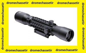 Lunette 4x32 a triple rail picatinny avec montage integr&eacute;