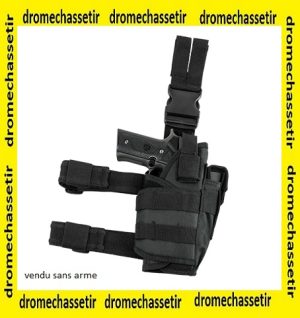 Holster de cuisse ajustable pour pistolet et porte chargeur