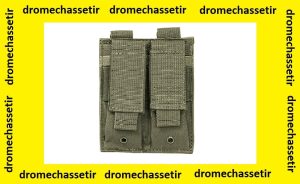 Double porte chargeur (gris fonc&eacute;) avec attache pour passant molle