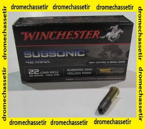 boite de 50 cartouches 22LR Winchester Subsonic Max
