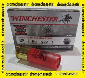 boite de 5 cartouches Winchester Slug Hollow point cal 12/70