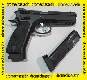 Pistolet Semi auto CZ 75 SP01 Shadow avec mallette et 1 chargeur supplementaire