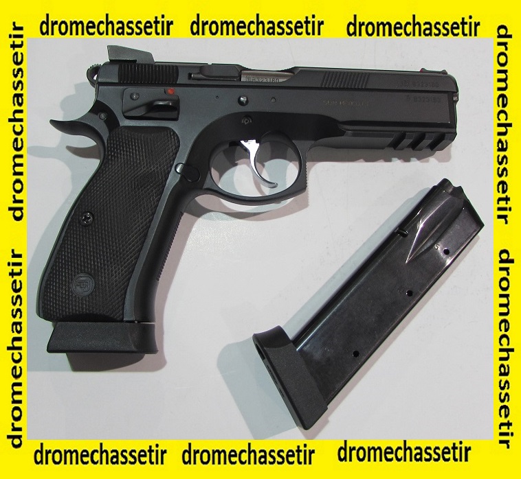Pistolet Semi auto CZ 75 SP01 Shadow avec mallette et 1 chargeur supplementaire