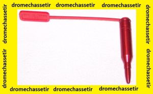 Douille aluminium avec drapeau de sureté rouge