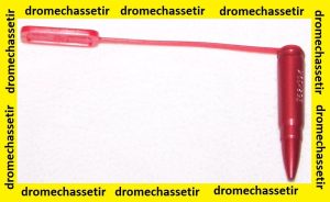 Douille aluminium avec drapeau de sureté rouge