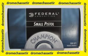 boite de 1000 amorces federal small pistol