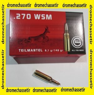 boite 20 cartouches Geco softpoint 140 grains, calibre 270 WSM