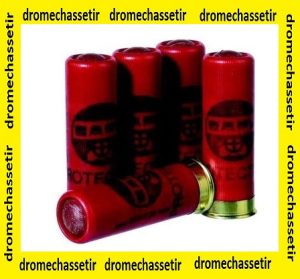 Pack de 5 cartouches cal 12/67 balle Gomme Cogne