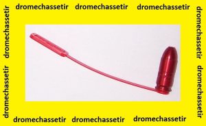 douille aluminium avec drapeau de sureté rouge pour 45ACP