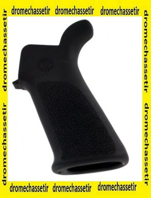 Poign&eacute;e Hogue avec grip caoutchouc et sans empreinte de doigt avec bevertail pour AR15