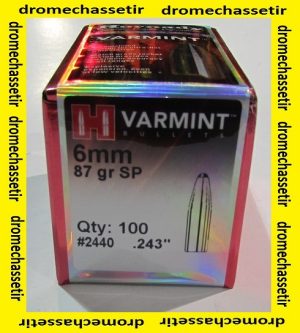 boite de 100 ogives Hornady varmint