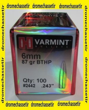 boite de 100 ogives Hornady