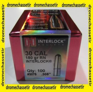 boite de 100 ogives Hornady Interlock SP round nose