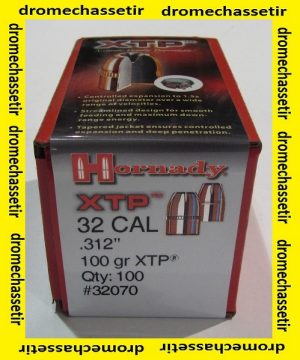boite 100 ogives Hornady XTP pointe creuse