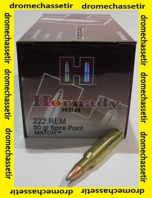 Boite 50 Cartouches Hornady Match