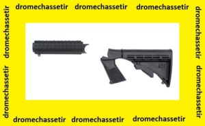 Crosse tactique retractable ATI &agrave; 6 positions avec garde main pour H&R/ NEF