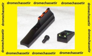 Kit Hausse rouge + hausse a fibre verte pour carabine remington apres 2003