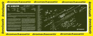 Tapis de nettoyage neoprene decor M1 Garand