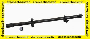 Lunette Malcolm grossissement 6X avec embases et anneaux