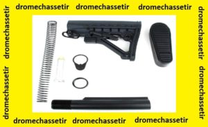 Kit Crosse retractable 6 positions complet AR15/M4 avec tube