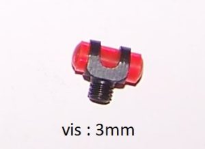 Mire rouge pour fusil avec vis de diametre de 3mm