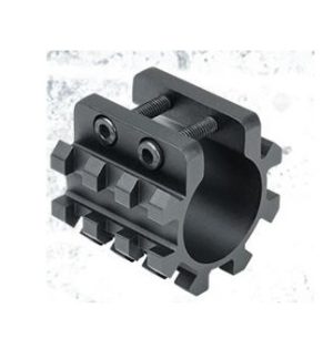TRIPLE RAILS PICATINNY pour tube de magasin de fusil a pompe