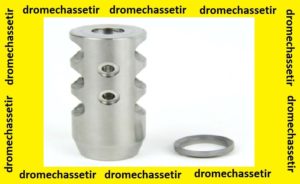 Cache flamme a 3 events double ovale pour filetage 5/8x24