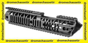 Garde main 4 rail picatinny Fab Defense extra long 31cm avec passage de mire