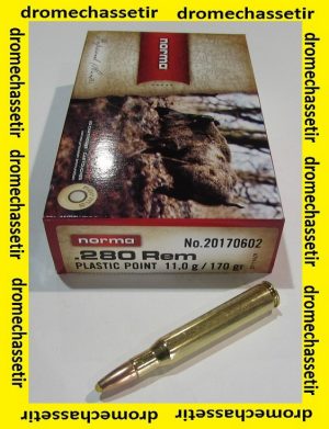 1 boite de 20 cartouches de calibre 280 Remington