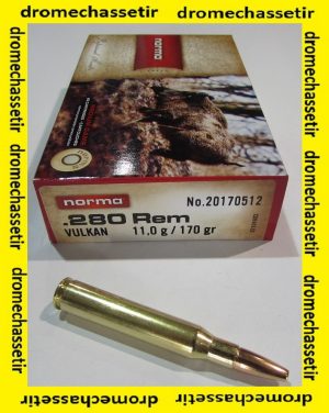 1 boite de 20 cartouches de calibre 280 Remington