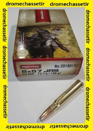 boite 20 cartouches Norma calibre 8x57JRS Vulkan 196 grains