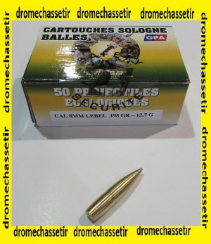 lot 50 ogives GPA 8mm Lebel 195 grains