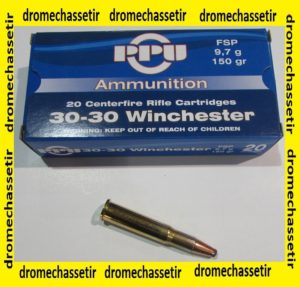 1 boite de 20 cartouches de calibre 30-30 winchester , Partizan 150 grains FSP