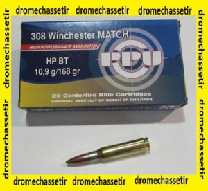 1 boite de 20 cartouches de calibre 308 winchester