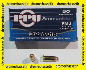 Boite de 50 cartouche Partizan cal 32 ACP